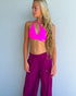 NATION JOGGERS - Plum/Pink